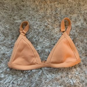 L. A. Hearts Orangle ribbed bikini top